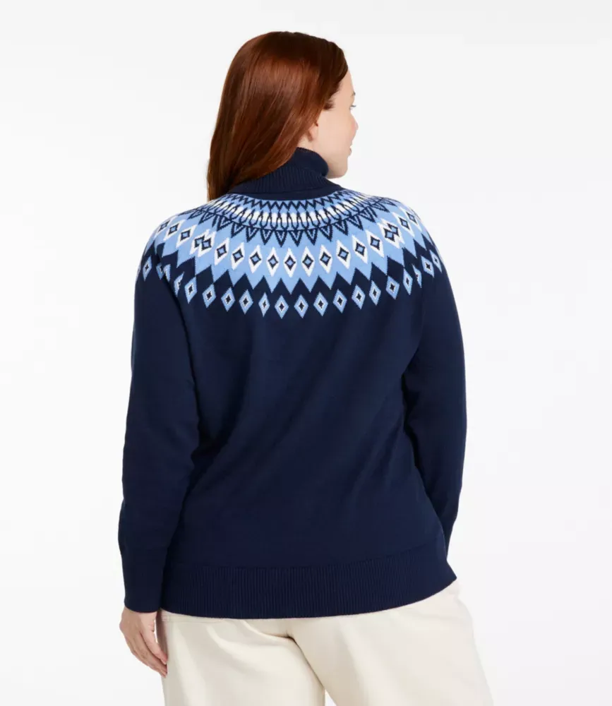Damkaka, kattull, cashmere, tröja, halskäppa, Fair Isle