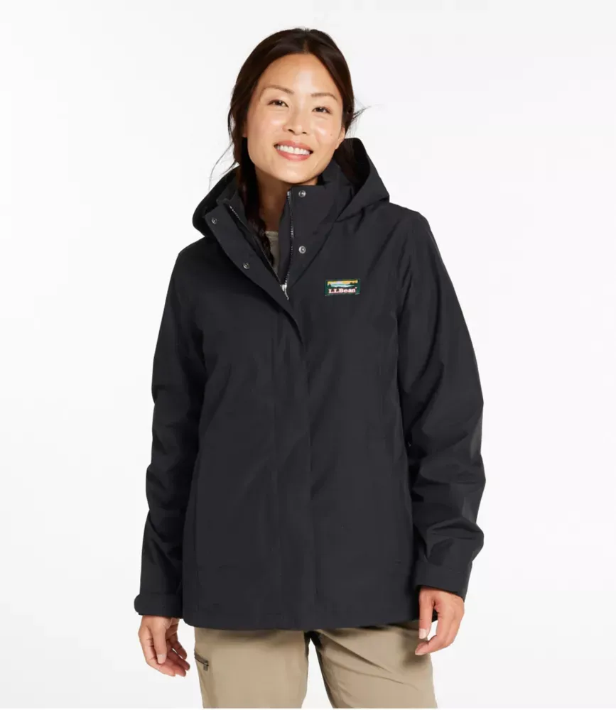 Damas L.L.Bean tröjflanell 3-i-1 jacka