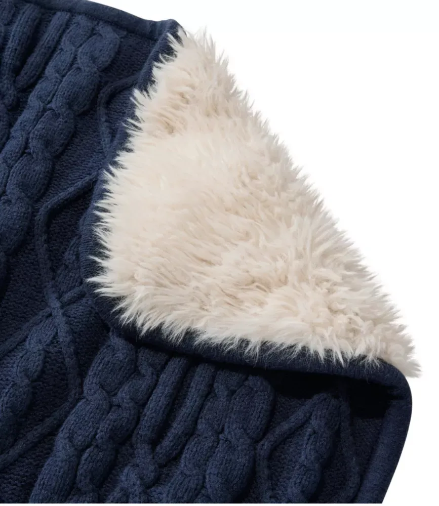 1912 Heritage Knit Faux Fur Täcke, Kabel