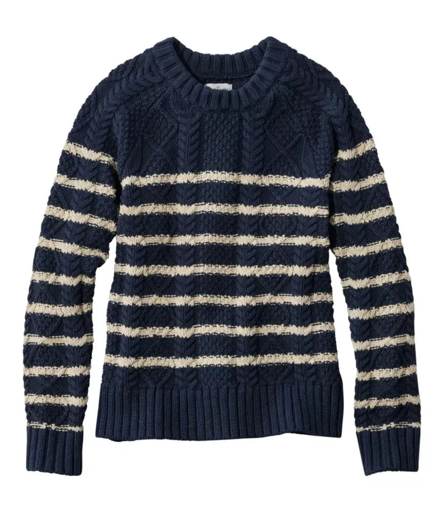 Damas signature bomull fiskartröja, runda hals