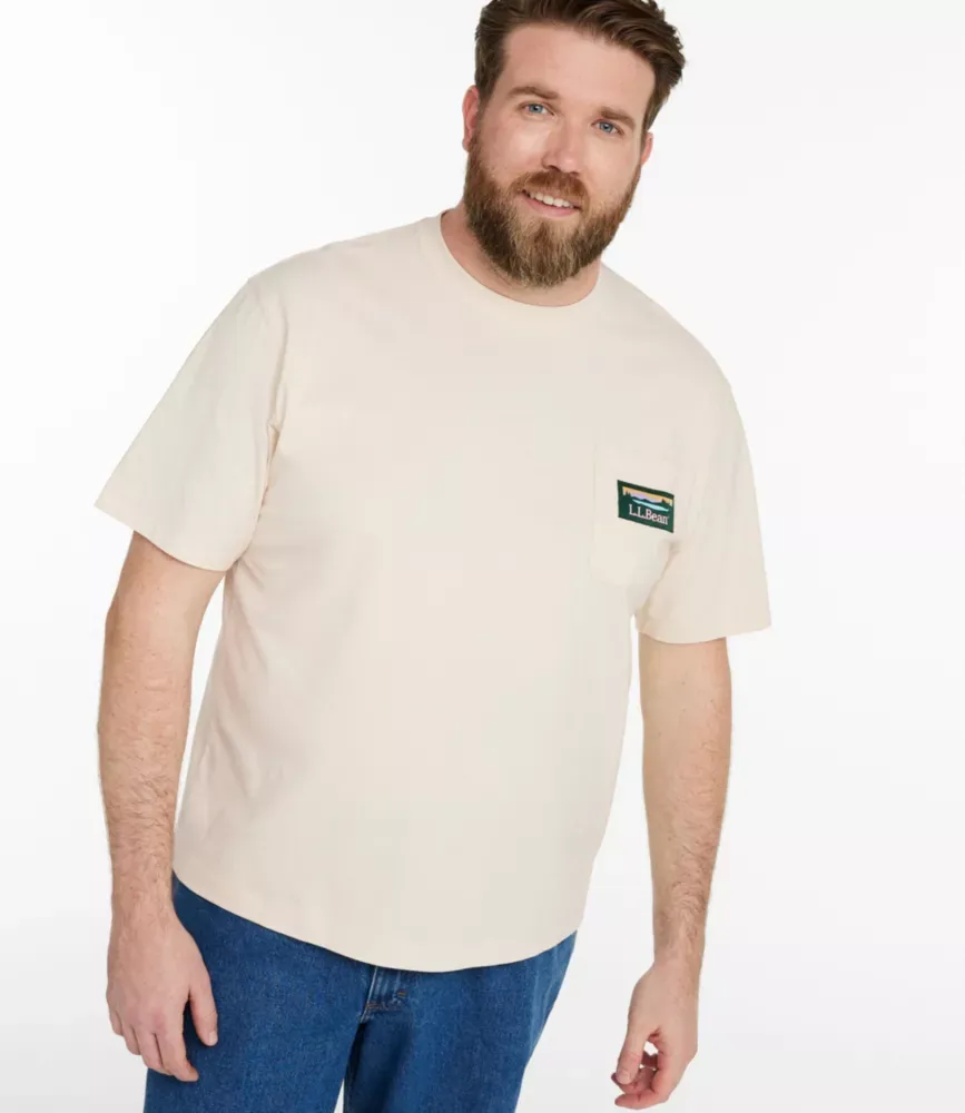Herrars L.L.Bean Katahdin-logot-shirt, kortärmigt