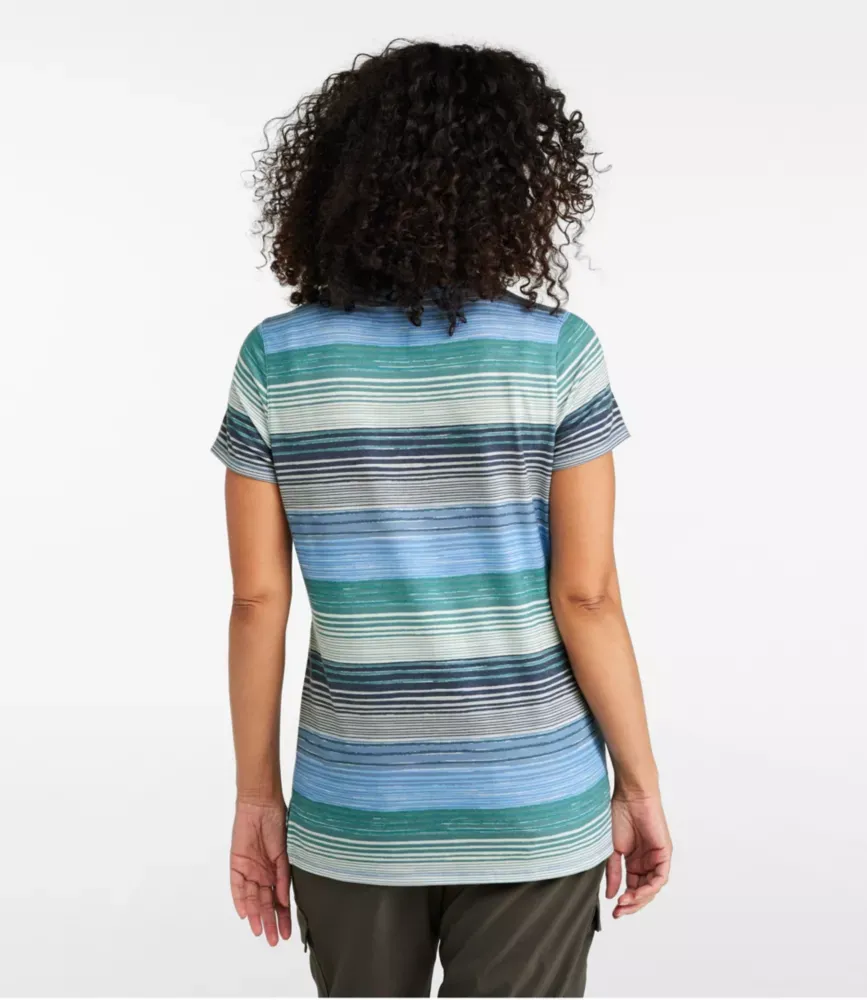 Damers daglig SunSmart® T-shirt, kortärmad streck