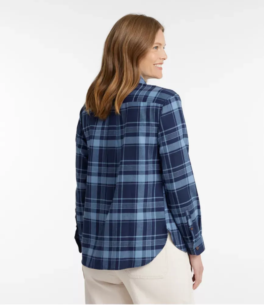 Damas Whisperweight flanellskjorta, knappad