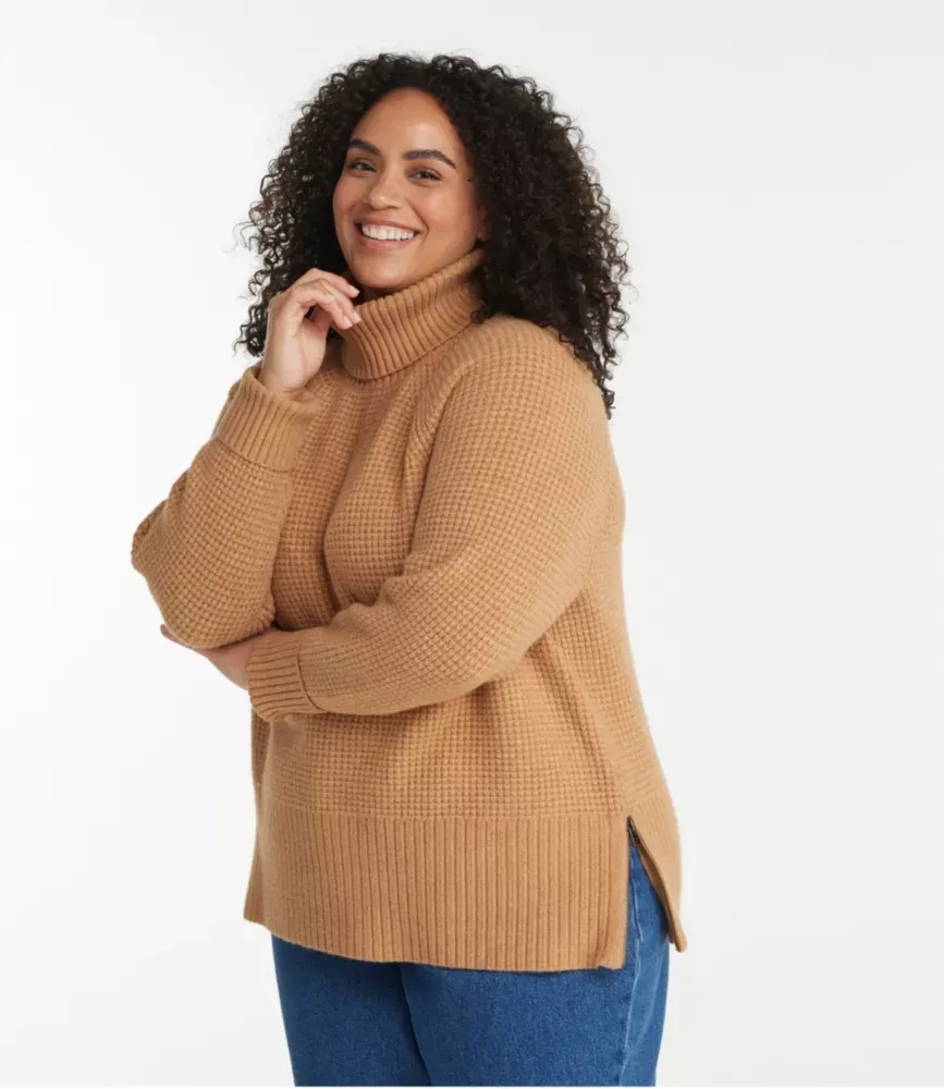 Damas SuperSoft waffeltröja, halskrage