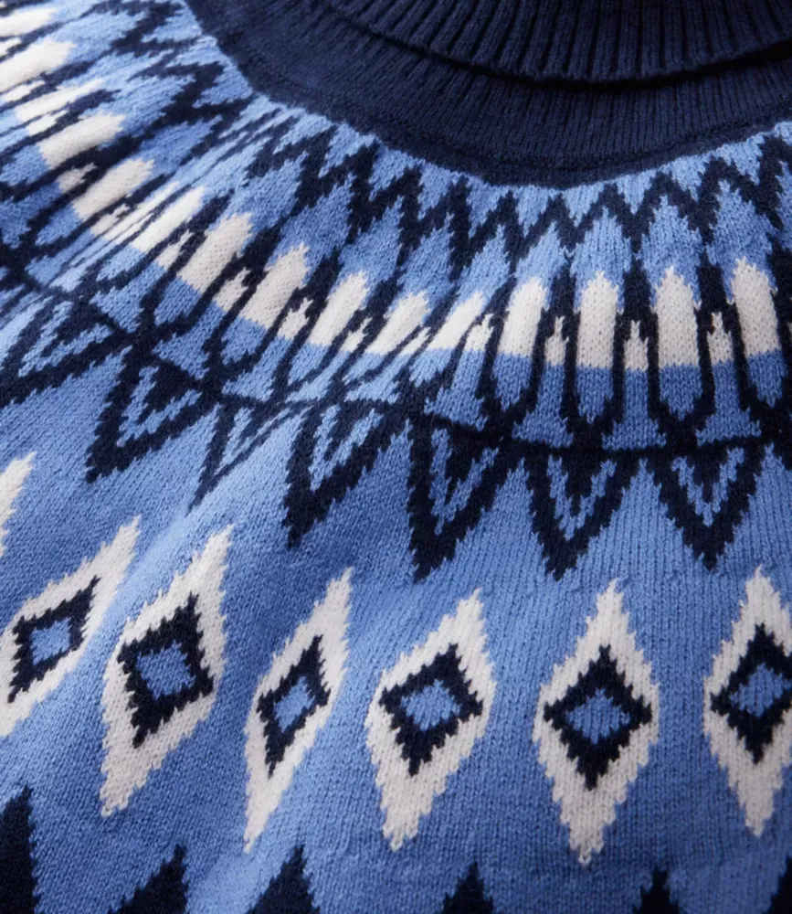Damkostym i bomull/kasjmir, halsduken Fair Isle