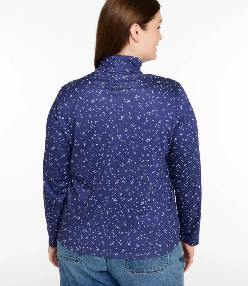 Damas Pima-bomull, långärms tryckad tröja