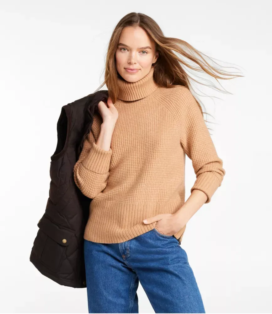 Damas SuperSoft waffeltröja, halskäpp