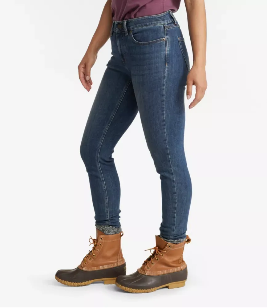 Damers BeanFlex®-jeans, med medelhöjd och smala ben
