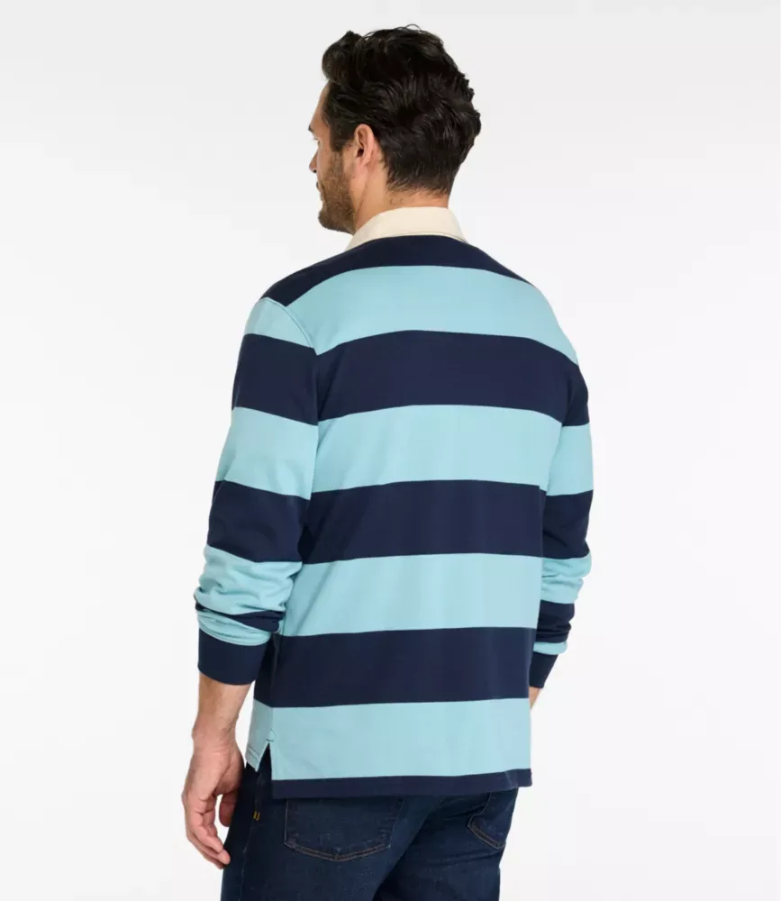 Herrarnas Bean's vintage mjuk ruggby, streckstickad sydd