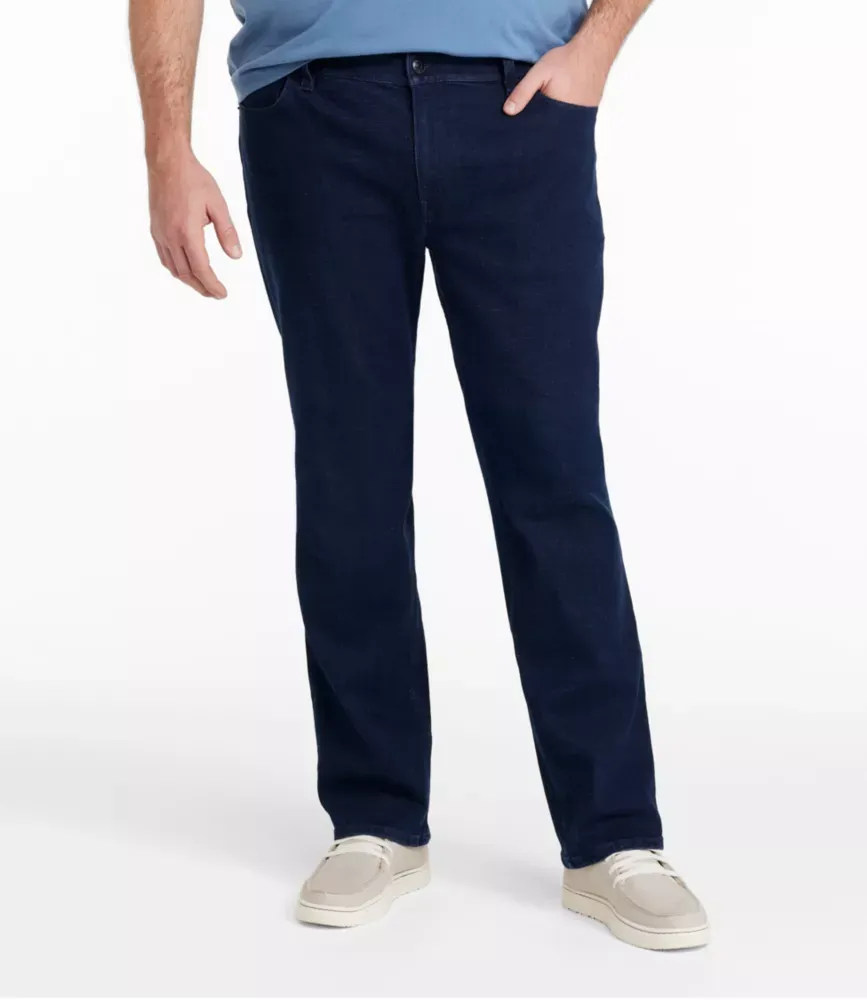 Mans bekvämlighetsstretch Performance®-jeans, standardpassning, rät ben