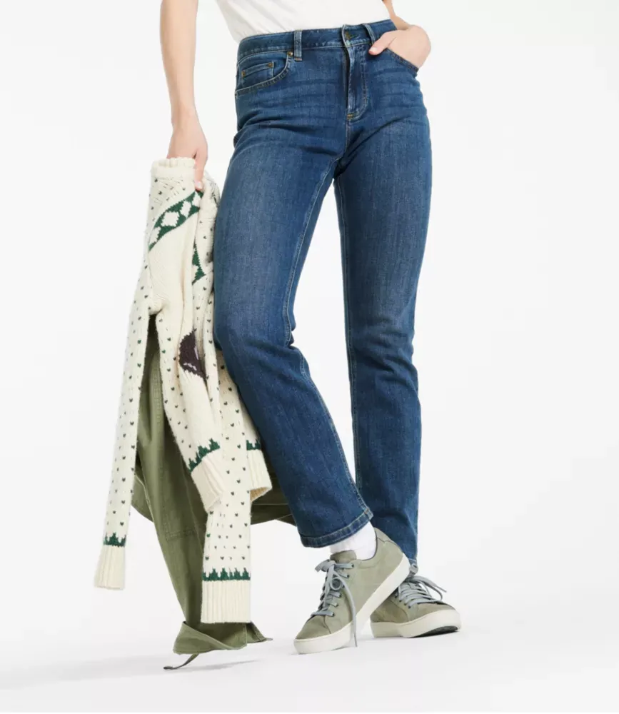 Damers BeanFlex®-jeans, medelhöjd, rät ben
