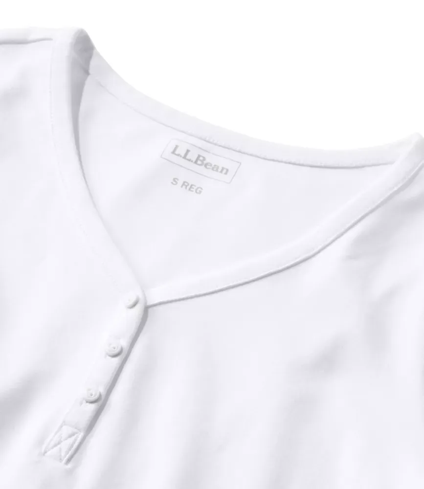 Damsk L.L.Bean V-hals Henley, långärms