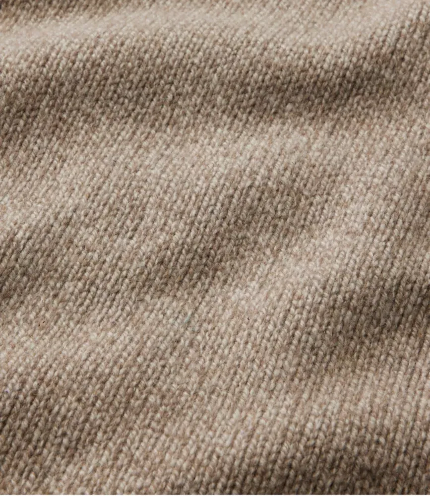 Herrarnas L.L.Bean Classic Ragg Wool-tröja, fullskruvad flanellinsatt