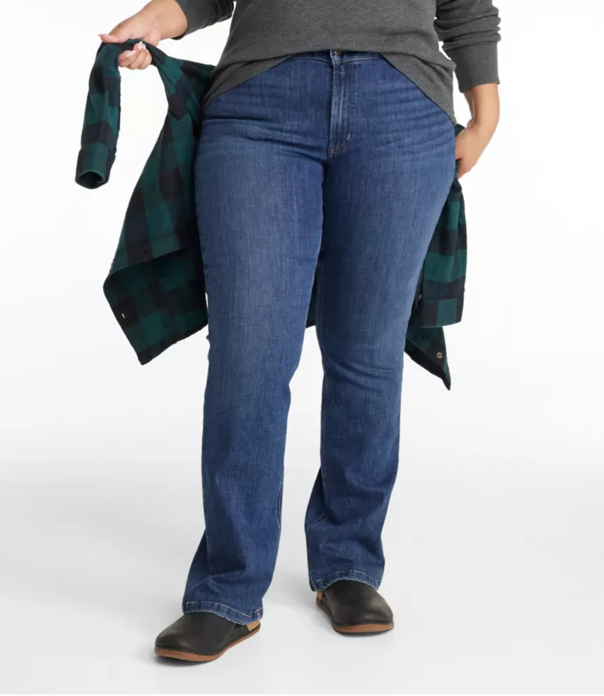 Damers BeanFlex®-jeans, medelhöjd, bootcut