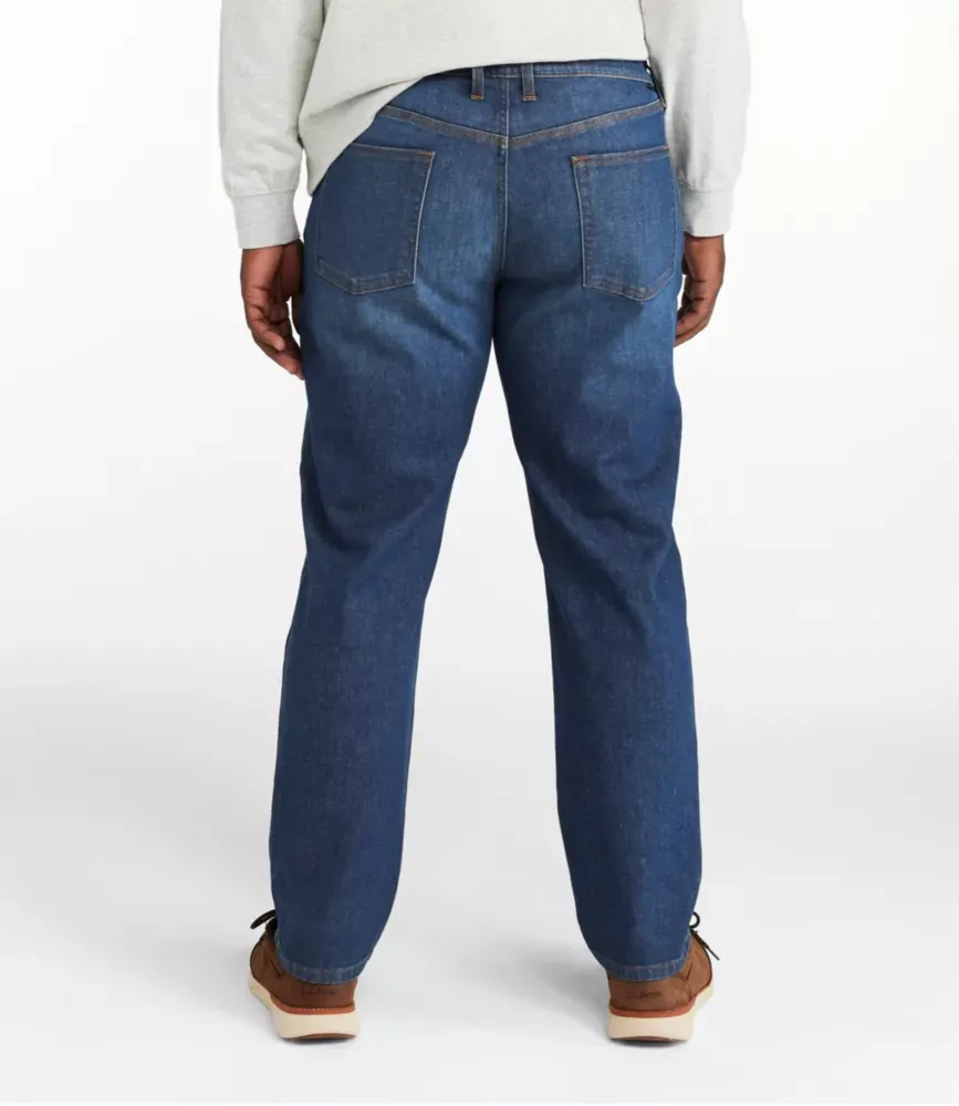 Herrars vintage 1912-jeans, slank passform, rak linje