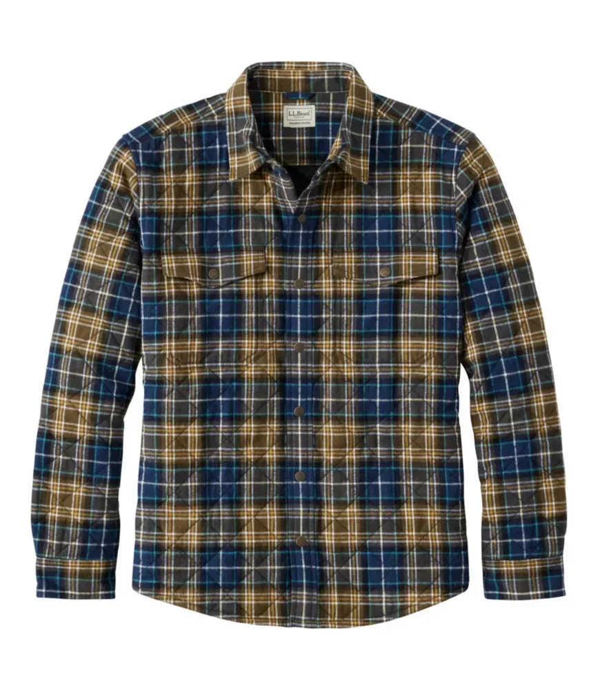 Mans kvistad skotsk plaid flanellskjorta