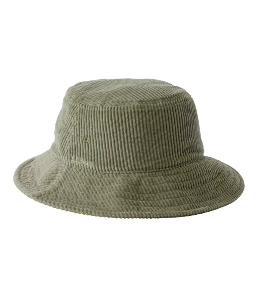 Vuxnas bomullskorduroy buckethatt